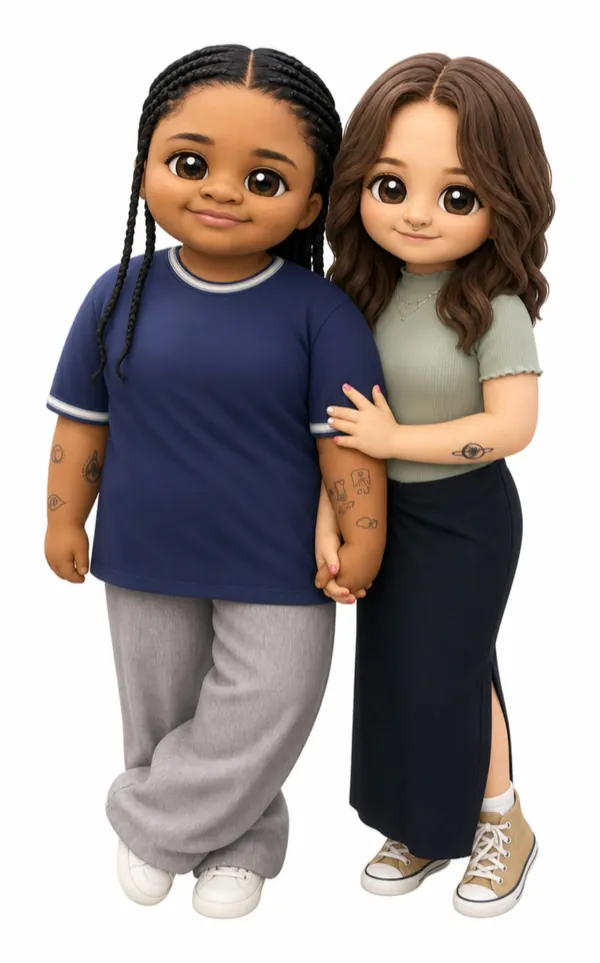 2D náhled: Harmony & Savannah ve stylu Chibi styl