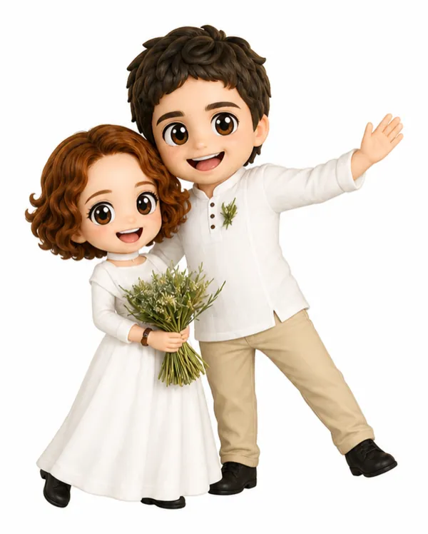 2D náhled: Jan & Agnes ve stylu Chibi styl