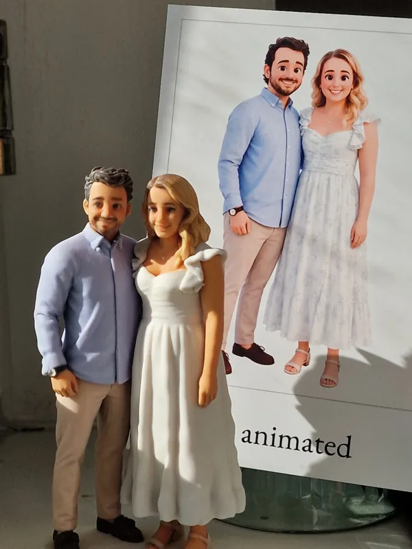 Vytištěná figurka: Jennifer & Christopher, na naší fotce