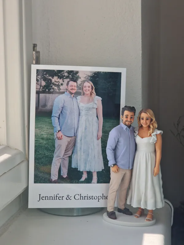Vytištěná figurka: Jennifer & Christopher, na naší fotce