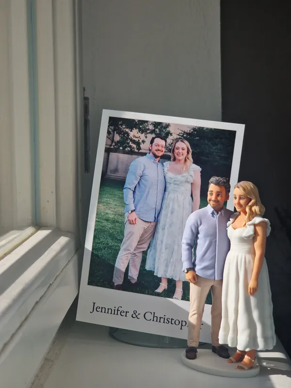 Vytištěná figurka: Jennifer & Christopher, na naší fotce