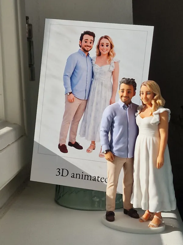 Vytištěná figurka: Jennifer & Christopher, na naší fotce