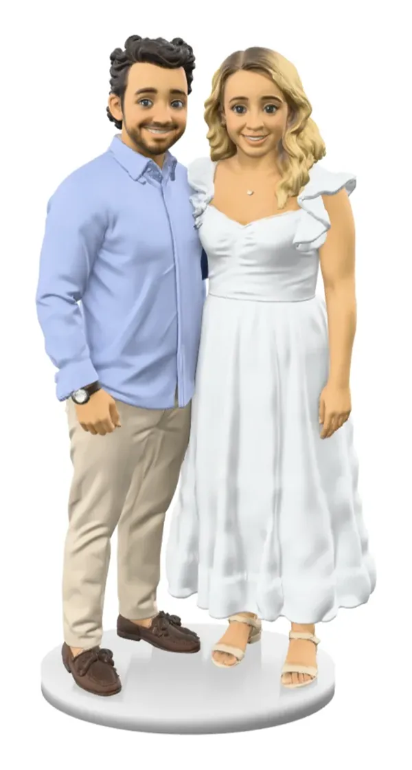 3D náhled figurky: Jennifer & Christopher, Původní póza. Jejich volba