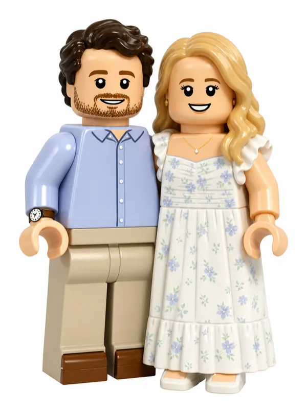 2D náhled: Jennifer & Christopher ve stylu Kostky
