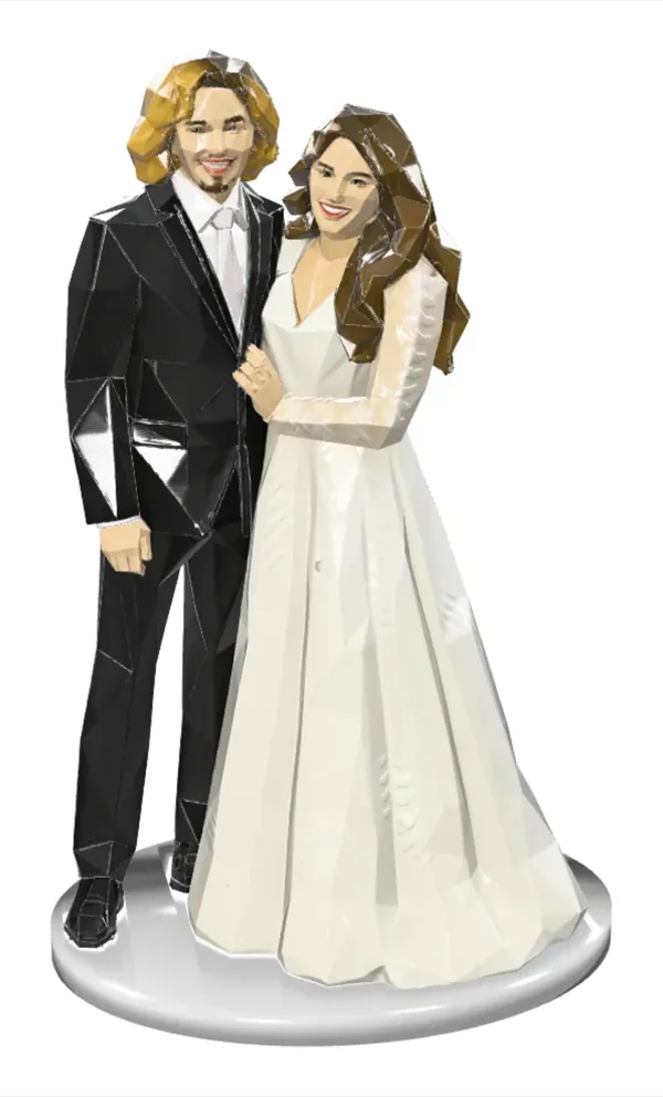 3D náhled figurky: Lauren & Aidan, Původní póza