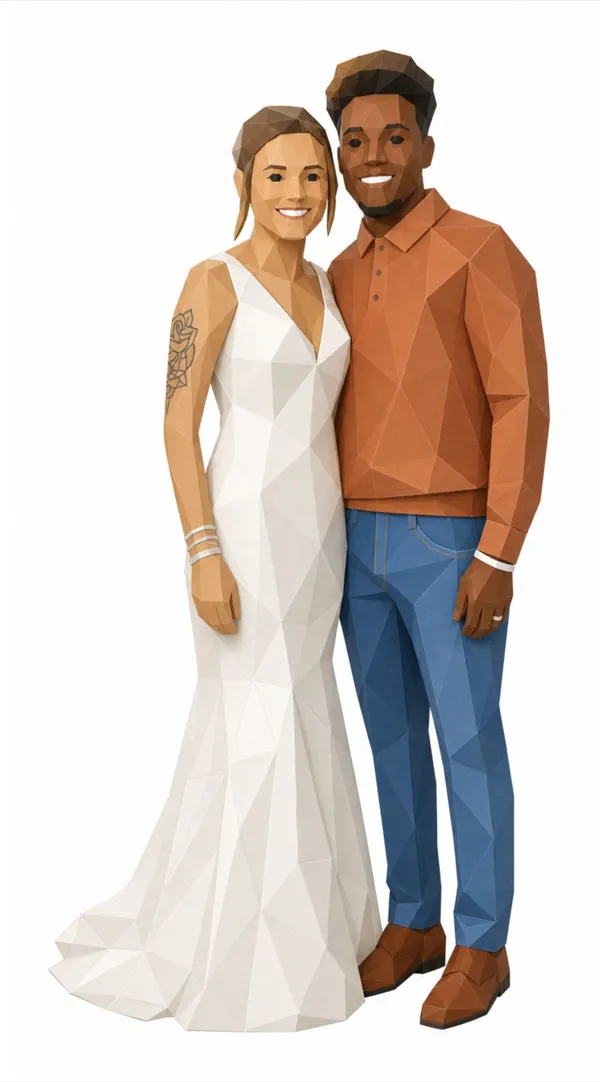 2D náhled: Morgan & Donovan ve stylu Origami styl