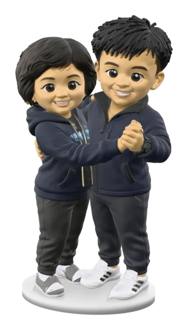 3D náhled figurky: rodiče, které obdarovala Nicole, První tanec