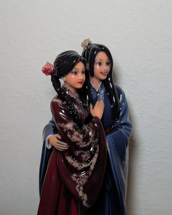 Vytištěná figurka: Nicole & Yu Heng, na fotce od Nicole