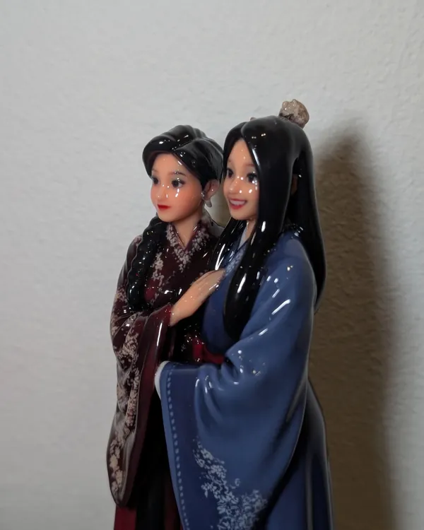 Vytištěná figurka: Nicole & Yu Heng, na fotce od Nicole