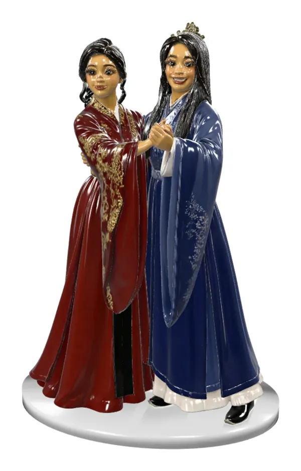 3D náhled figurky: Nicole & Yu Heng, První tanec