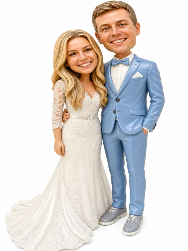 2D náhled páru ve stylu Kývací hlava.